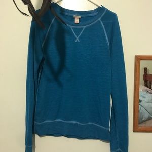Blue soft long sleeve shirt
